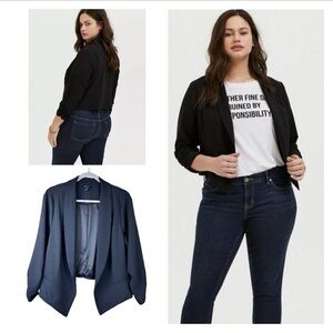 Torrid Crepe Cutaway Blazer 2X